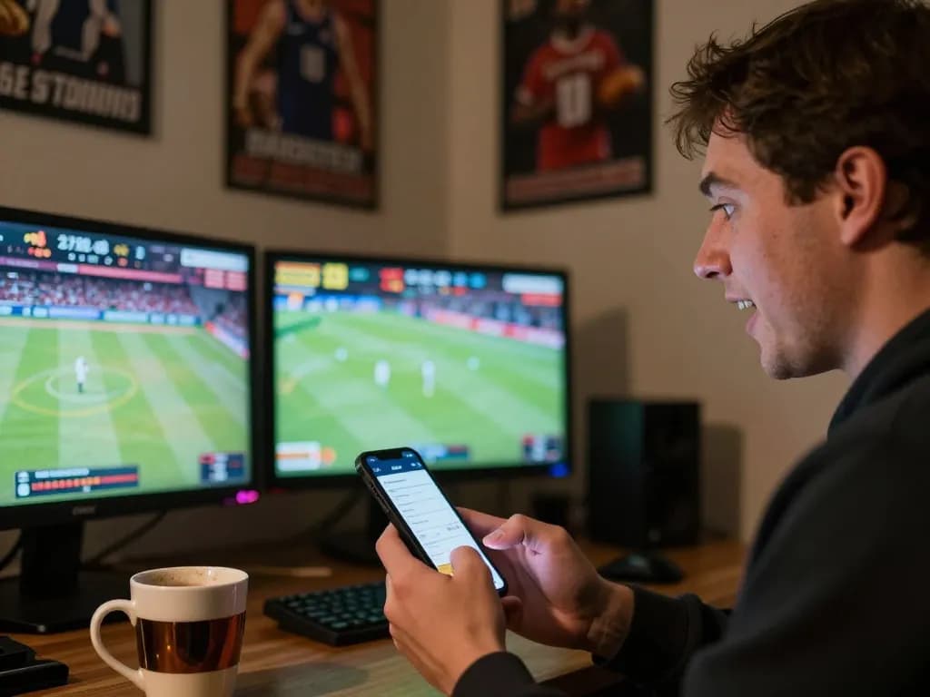 Engaging in sports betting through the Bsport app while watching live sports events on multiple screens