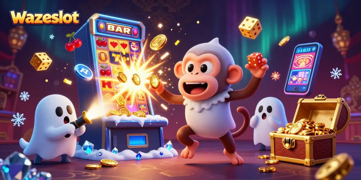 Experience high win-rate slots with wazeslot's captivating gaming illustration.
