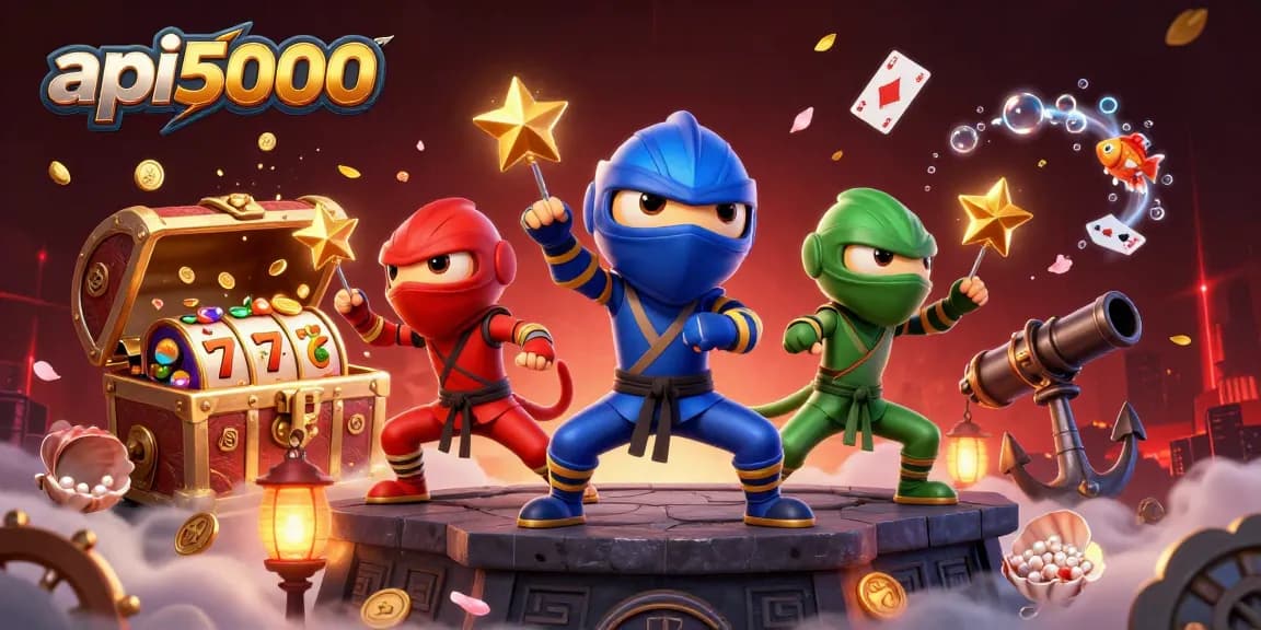 Simak aksi seru api5000 dengan karakter ninja chameleon dalam permainan slot yang dinamis dan menarik.