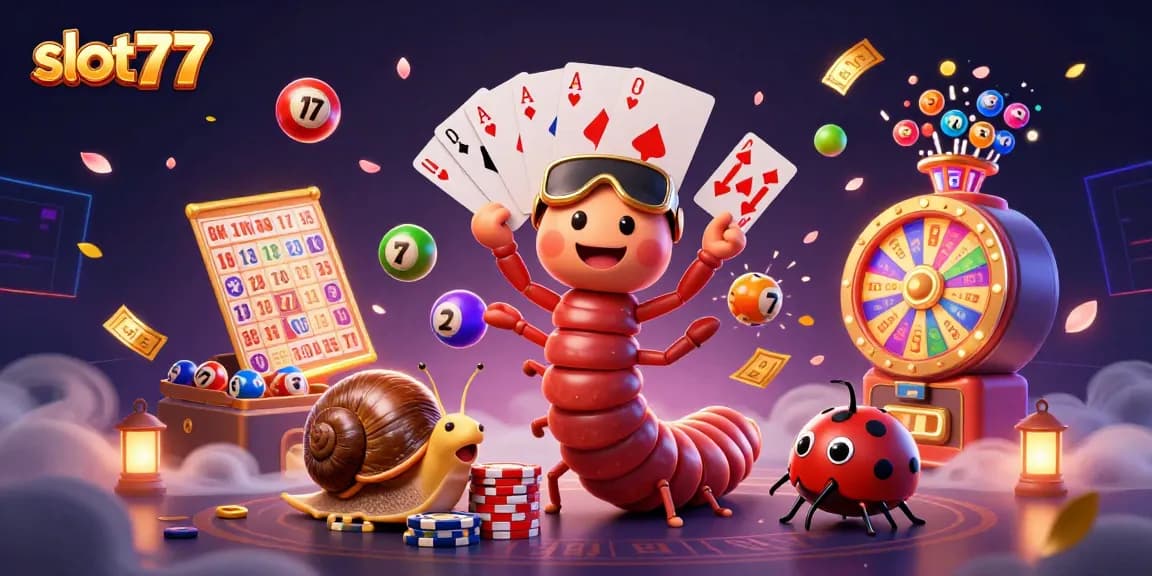 Experience slot77 with high-energy gameplay in a vibrant casino scene filled with excitement.