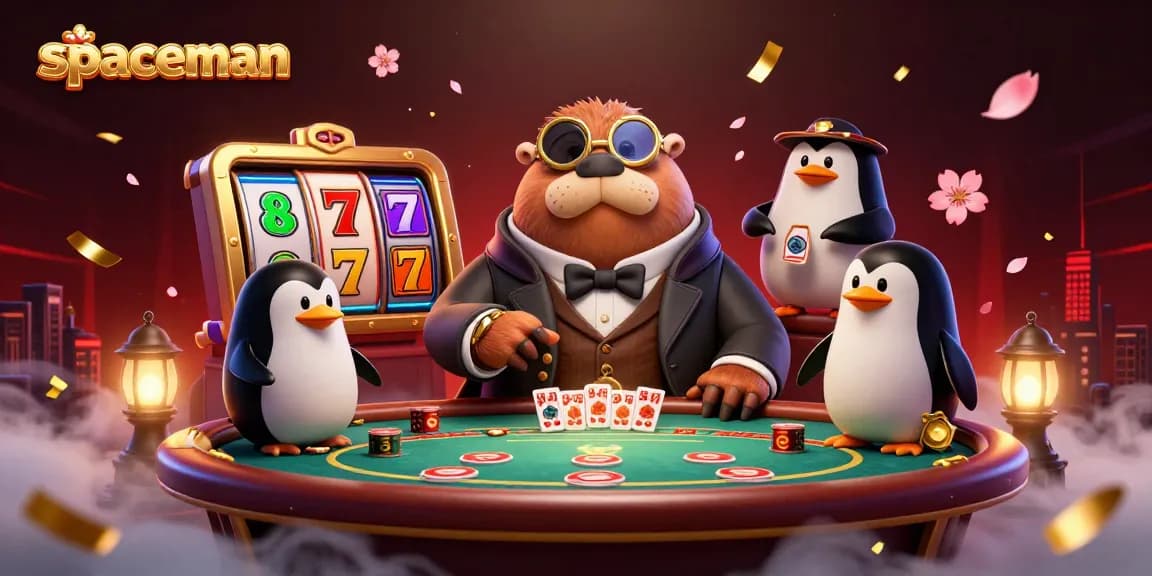 Experience the thrill of the spaceman slot game in a vivid underwater casino scene.