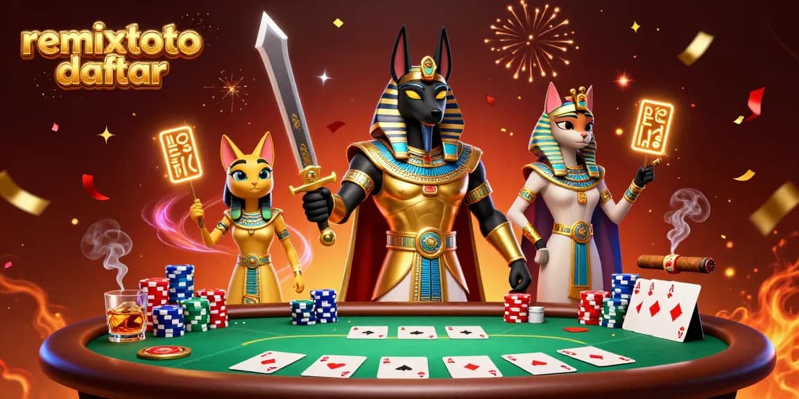 Experience the excitement with remixtoto daftar at a vibrant poker table surrounded by colorful chips.