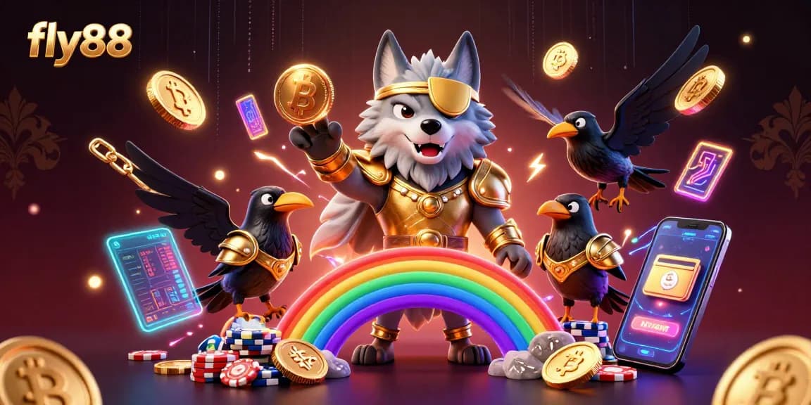 Engage in thrilling gameplay at fly88 with Norse mythology characters amidst a vibrant casino scene.
