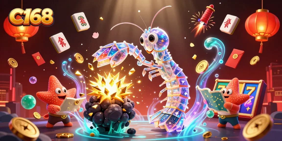 C168 slots experience with galactic characters exploding asteroids for coins and gems