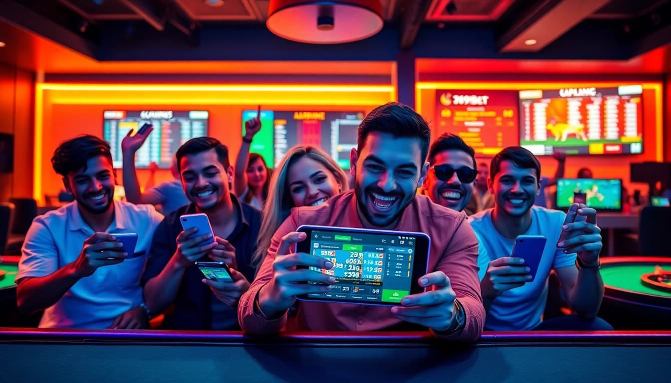 789bet online betting experience with diverse players engaging in casino games and sports betting.