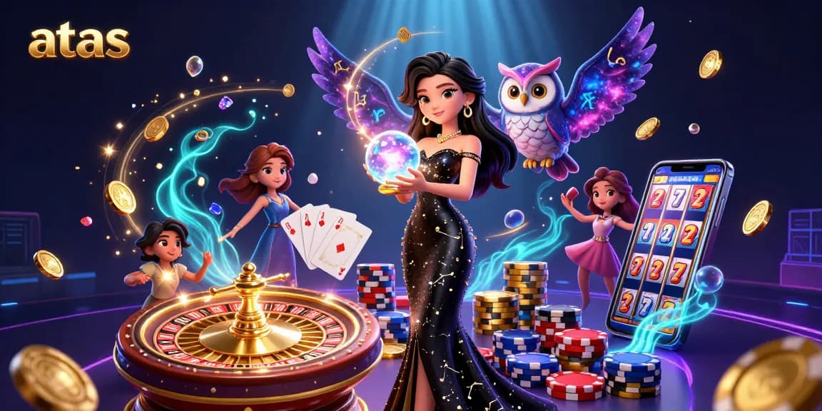 Experience the thrill of atas casino with vibrant characters and dynamic gaming elements
