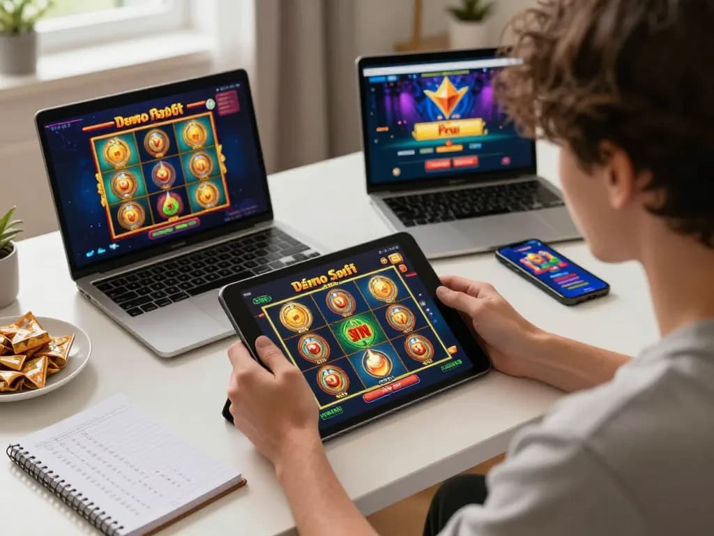 Berkeliling dengan Demo Slot PG Soft Mirip Asli di tablet resolusi tinggi dalam pengaturan permainan yang nyaman.