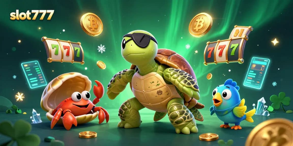 Engage with slot777 by exploring vibrant 3D scenes filled with colorful characters and casino gaming elements.