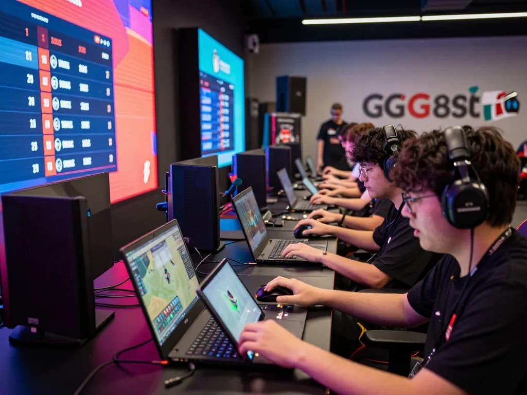 GG88 players engaging in a high-stakes online gaming tournament showcasing excitement and competition