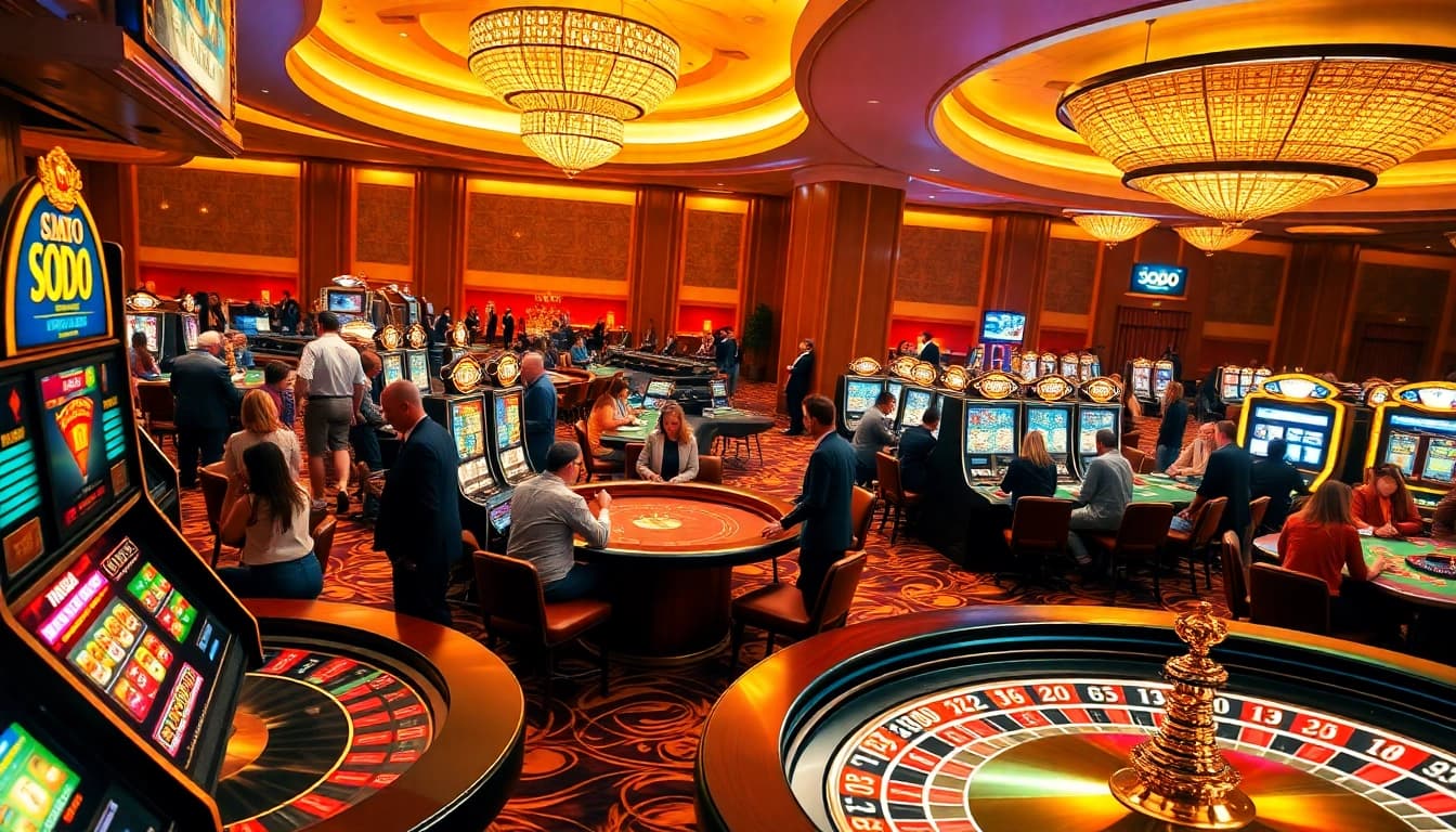 Experience electrifying gaming adventures at SODO Casino with lively ambiance and engaging players.
