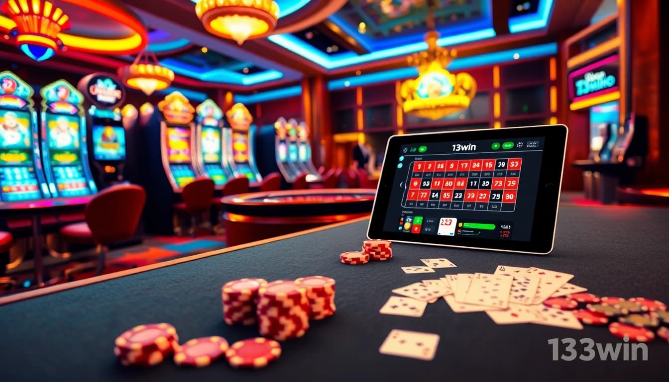 Experience the excitement of 13win as players engage with vibrant casino games.