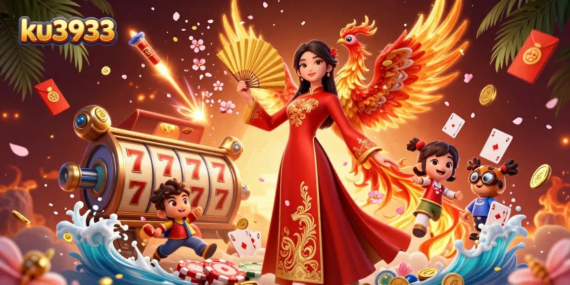 Engage in exciting gameplay at ku3933 with vibrant casino elements and a stunning 3D scene.