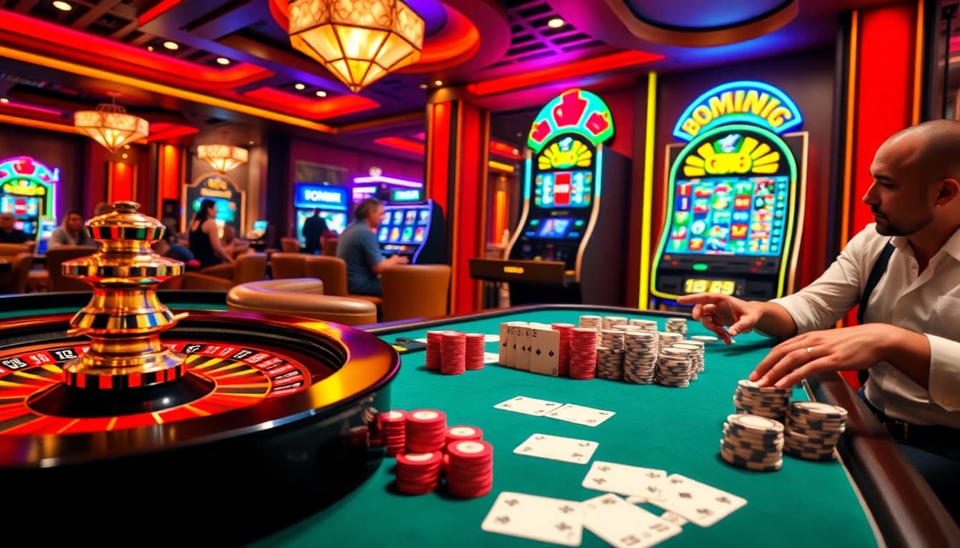 GO88 players enjoying a thrilling roulette game at a luxurious casino setting.