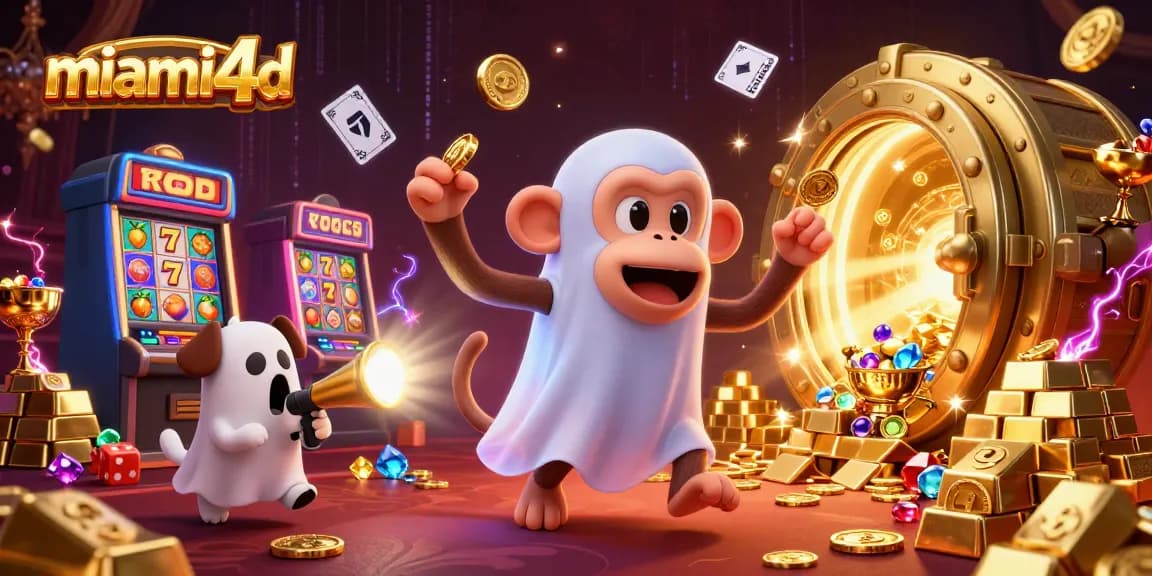 Engage in thrilling casino action with miami4d as a ghost-hunter puppy tracks a juggler monkey amid gold treasures.
