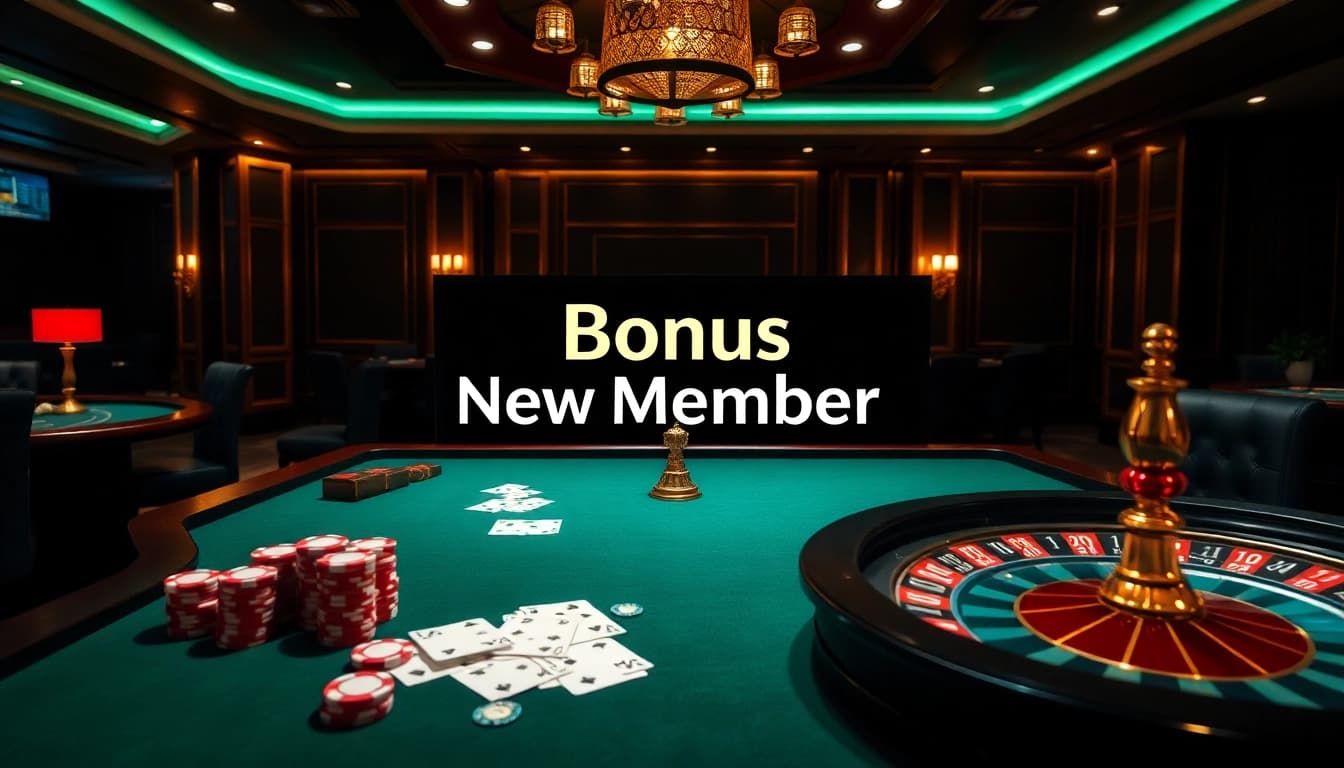 Experience the excitement of winning with bonus new member offers at the casino tables.