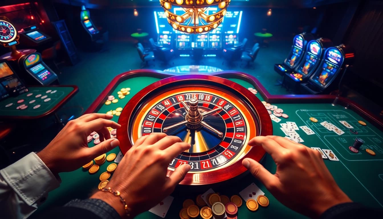Engage with high-stakes action at https://www.vvjl11.com/ featuring vibrant roulette tables and dazzling poker chips.