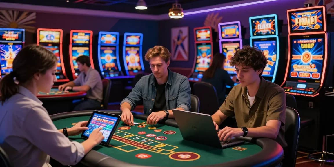 Engaging players at non UK casinos exploring gaming options on https://tootingpharmacypractice.co.uk/ with vibrant atmosphere and promotions.
