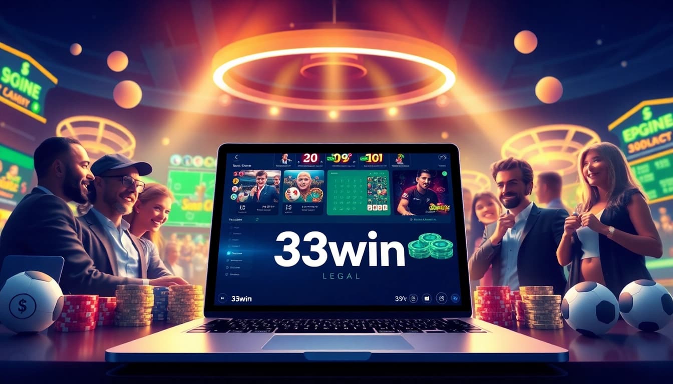 Online betting interface featuring 33win.legal logo, showcasing responsible gaming.