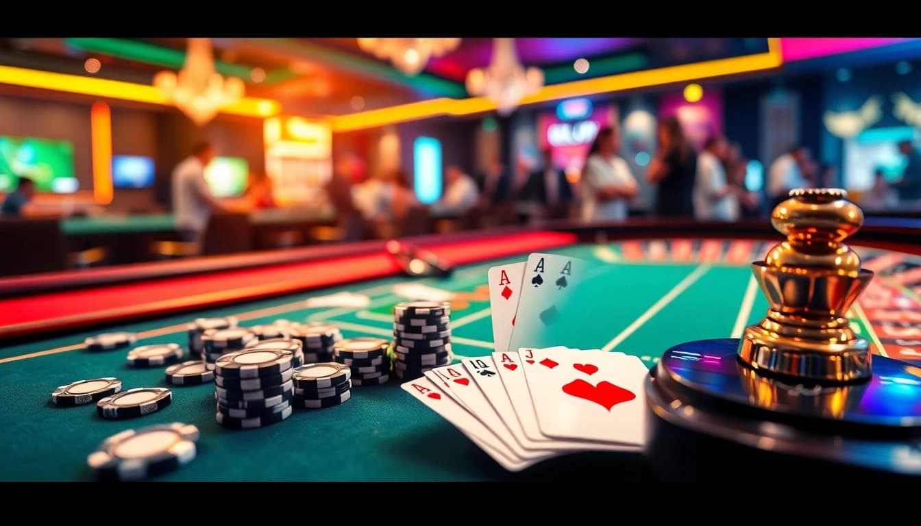 Winning moments at the b52 club game b52 đổi thưởng, featuring poker chips and cards.