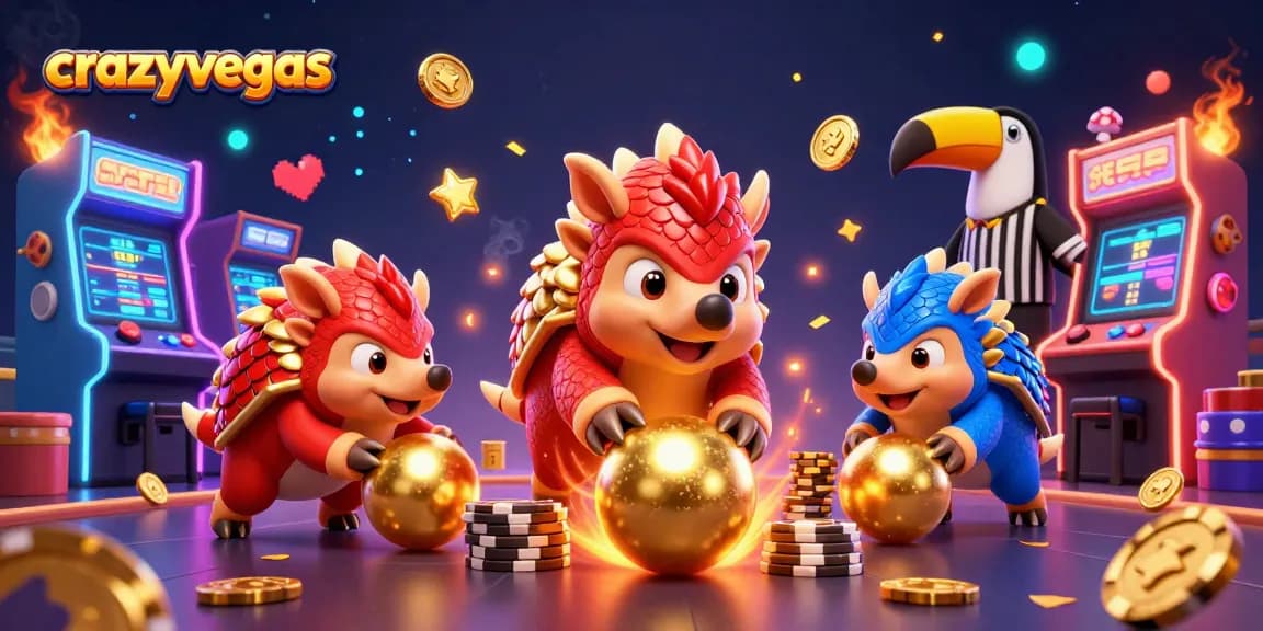 Engage in thrilling gameplay at crazyvegas with dynamic pangolins and colorful casino elements.