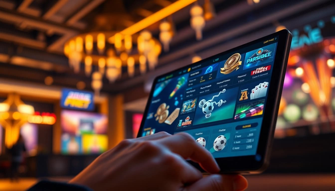Engaging user interface of F8BET, showcasing diverse online betting options in a vibrant setting.