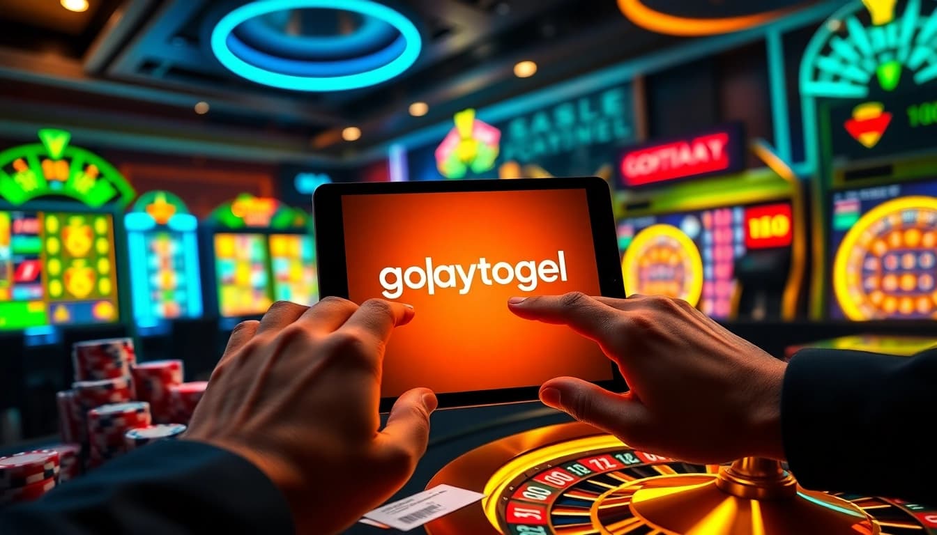 Executing fast secure bets on gopaytogel with glowing poker chips and digital roulette table