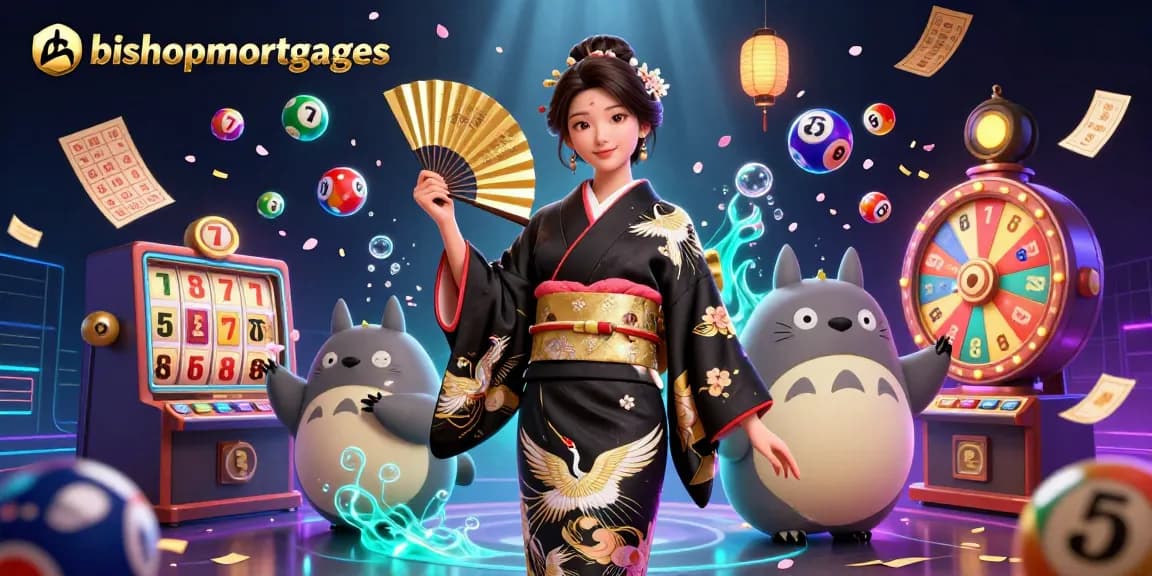 Experience thrilling wins at bishopmortgages with vibrant casino elements and elegant characters.