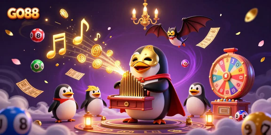 Engage with GO88’s thrilling gaming experience featuring lively characters and vibrant casino elements.