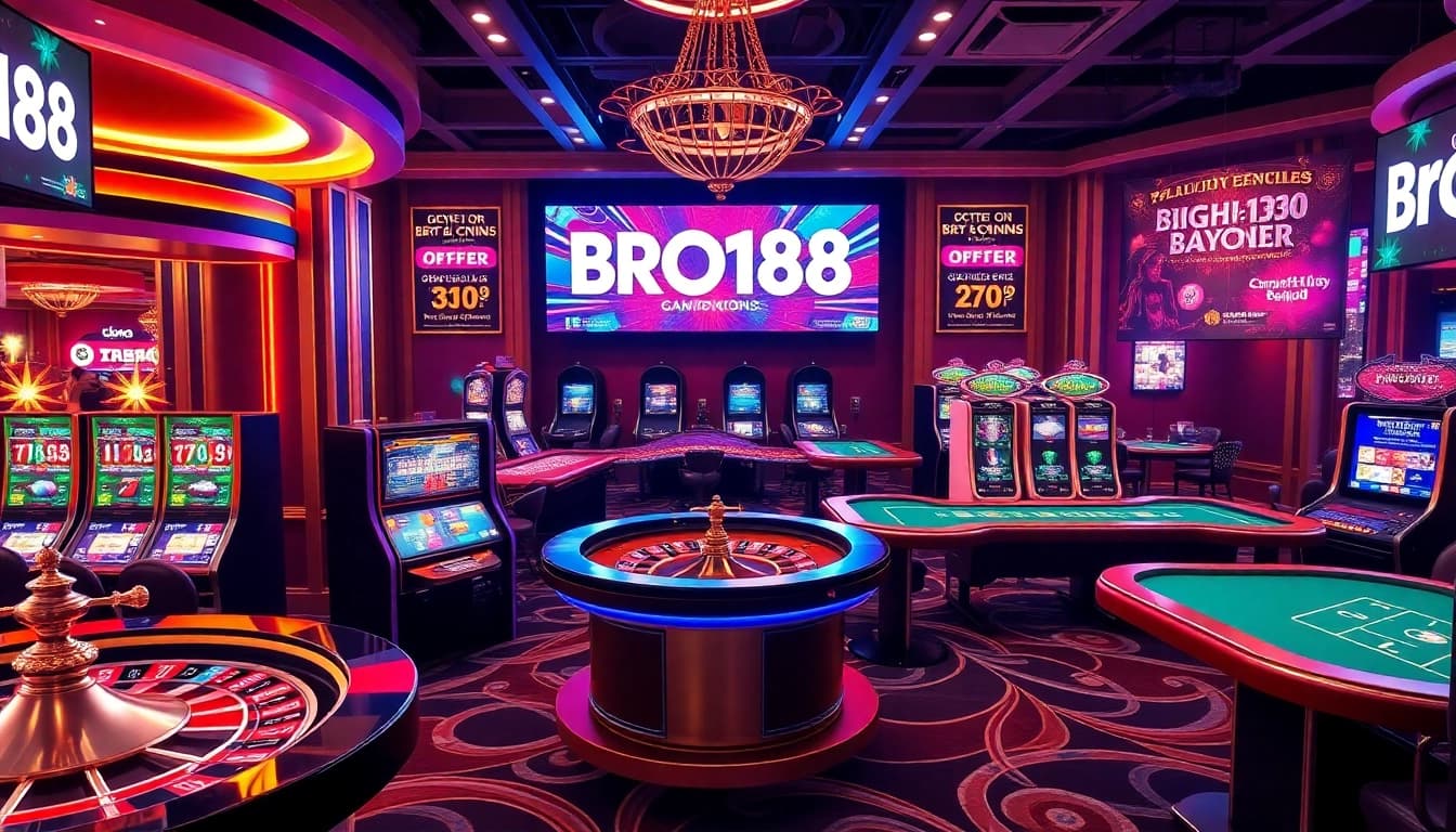 BRO138 offers thrilling online gaming opportunities at a luxurious casino environment.
