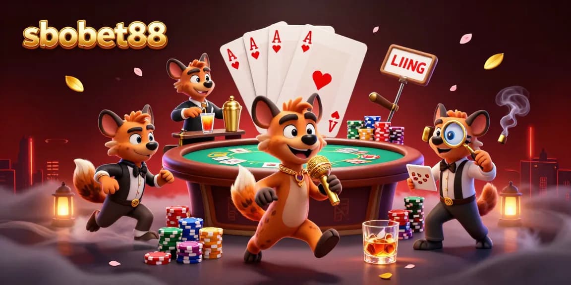 Experience thrilling moments at sbobet88's comedy casino club with vibrant characters and action.
