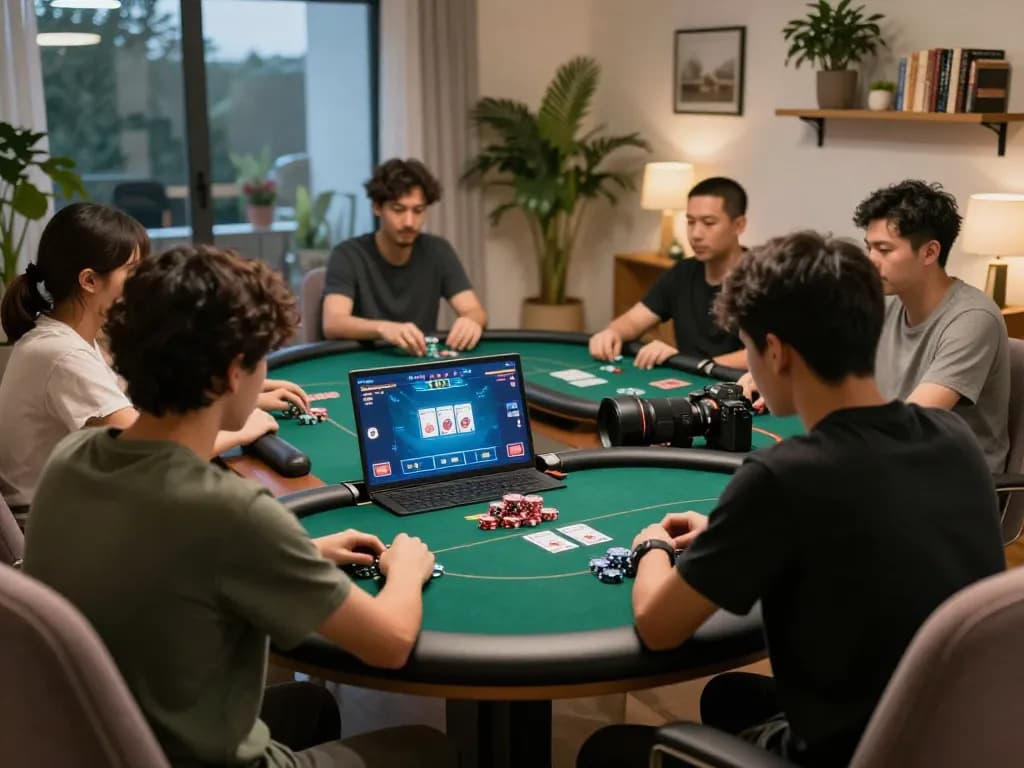 Players engaging in strategic gameplay at iwin club, showcasing immersive online poker experience
