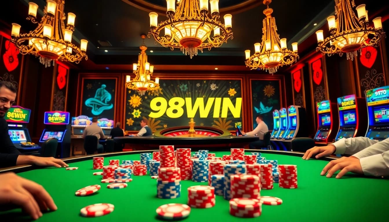 Join the excitement at https://98win3h.io/ with vibrant poker games and luxurious casino ambiance.