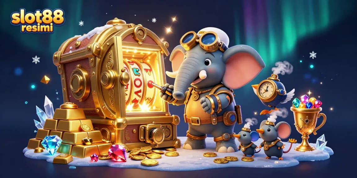 Pemain menikmati permainan slot88 resmi dengan keberuntungan besar di mesin slot canggih.