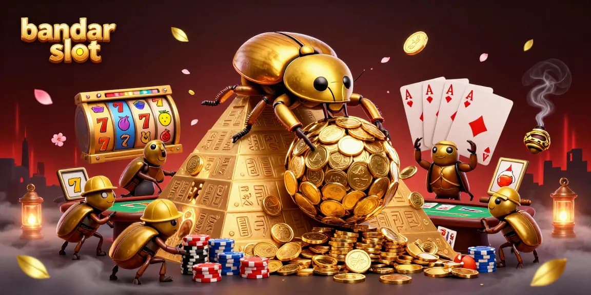 Bermain bandar slot dengan ribuan koin emas di sekitar jerami emas dan simbol-simbol jackpot yang berkilauan.