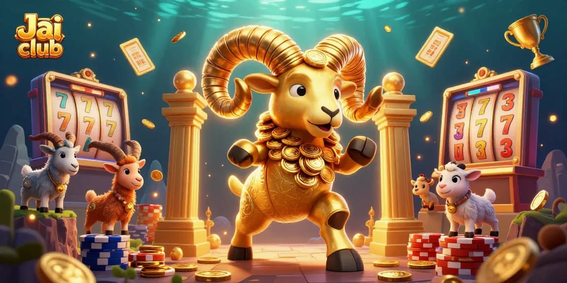 Engage in thrilling gameplay with Jai club, featuring vibrant slot reels and dynamic gaming elements.