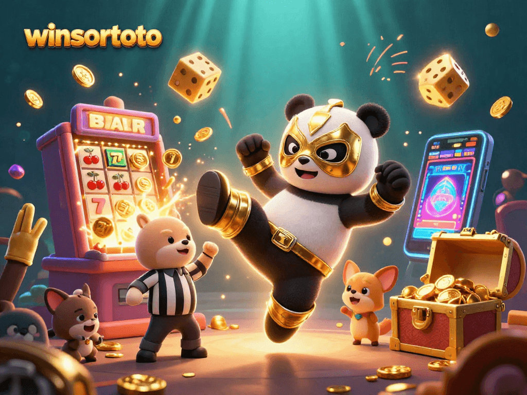 Menangkan jackpot bersama winsortoto dengan ilustrasi animasi 3D menarik di kasino.