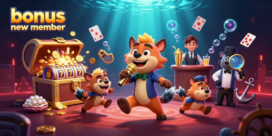 Engage with the bonus new member offer at our vibrant comedy casino featuring hilarious hyenas and dynamic slot action.