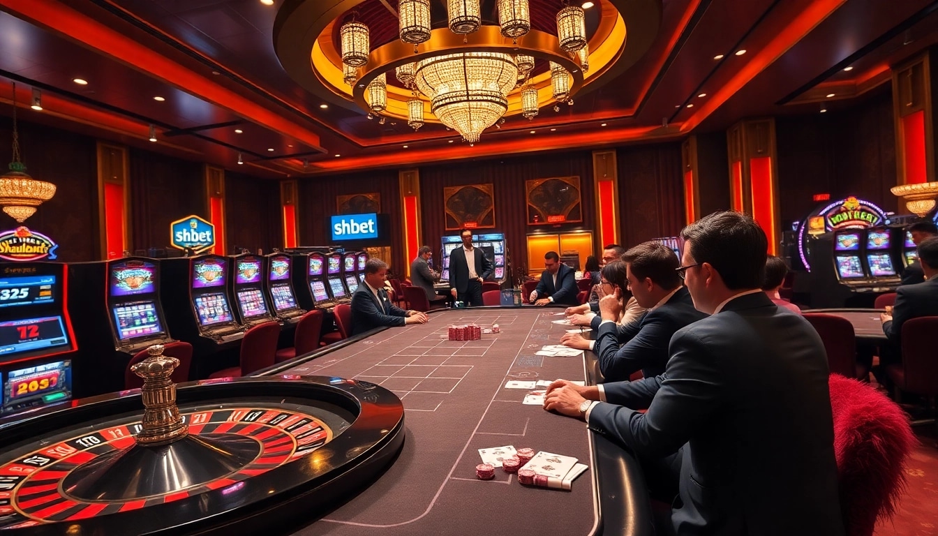 Experience thrilling gameplay at shbet casino with vibrant tables, chips, and excitement.