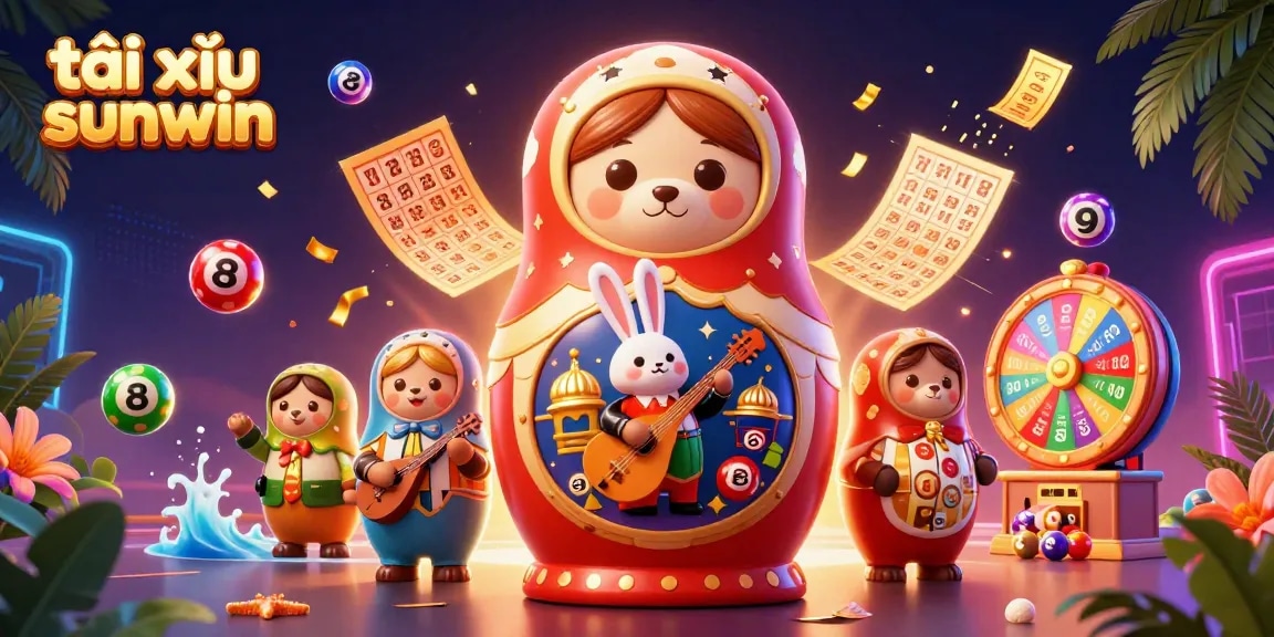 Engage in exciting tài xỉu sunwin gambling with vibrant colorful elements in a dynamic casino scene.