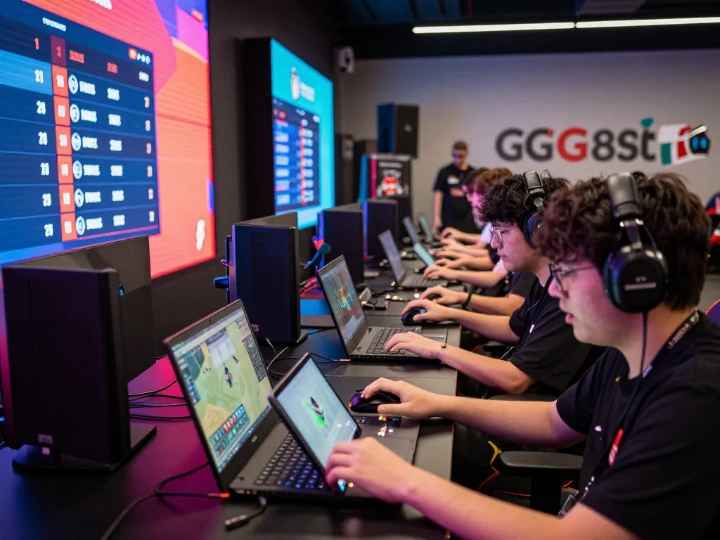 GG88 players engaging in a high-stakes online gaming tournament showcasing excitement and competition