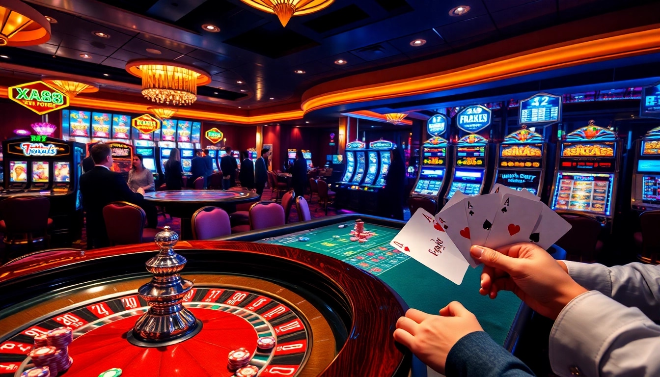 Elevate your gaming experience at nhà cái XX88 with thrilling casino tables and luxurious ambiance.