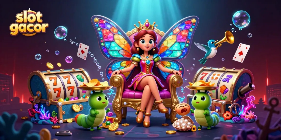 Menangkan slot gacor dengan ratu kupu-kupu digital dan simbol keberuntungan.
