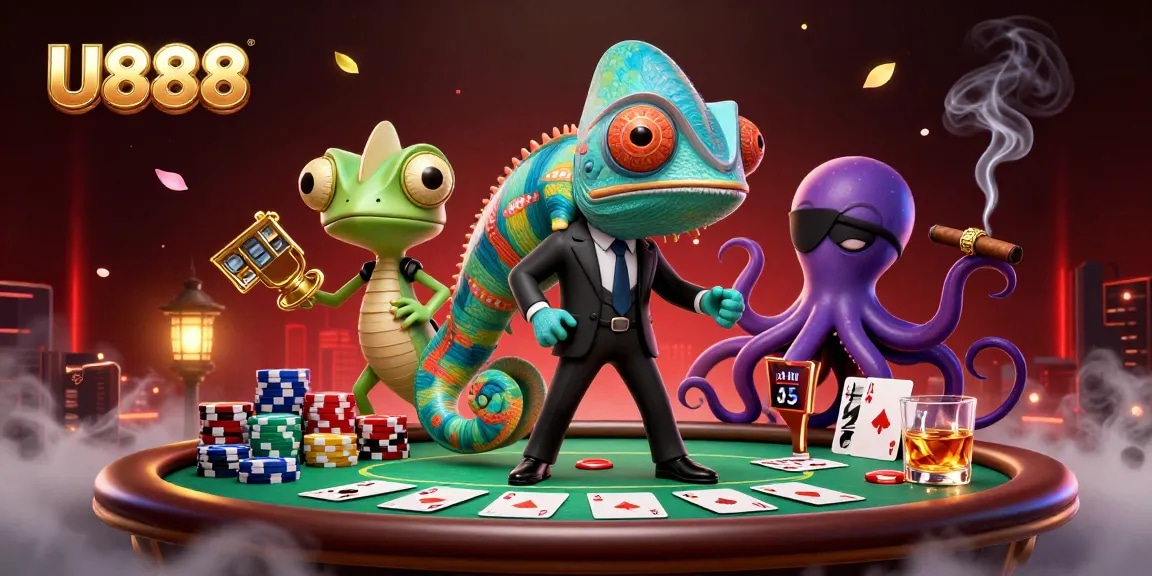 Experience thrilling gameplay at U888 with dynamic casino characters and gaming elements