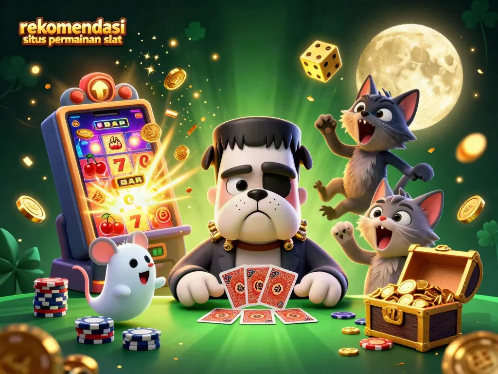 Rekomendasi situs permainan slot dengan karakter unik dan elemen kasino yang interaktif.