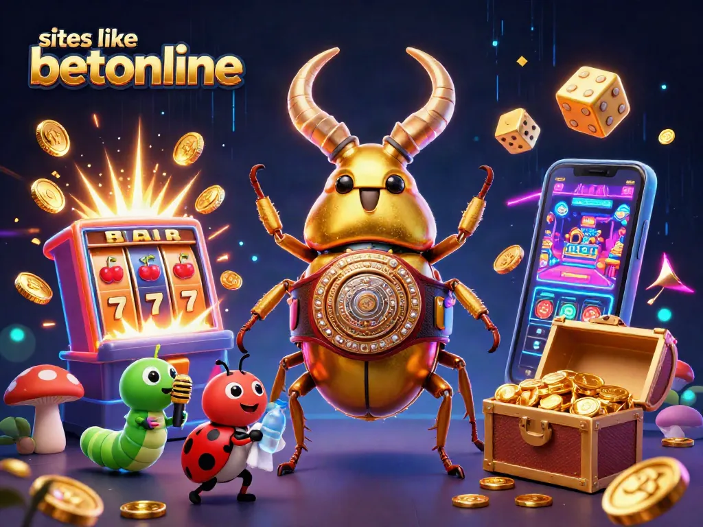 Engage in thrilling gameplay at sites like betonline with a vibrant jackpot scene bursting with excitement.