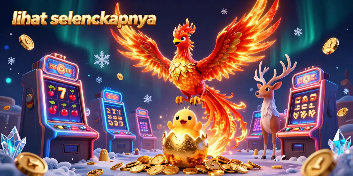 Menangkan slot dengan melihat selengkapnya simbol karakter phoenix dan mesin slot 3D warna-warni yang menonjol.