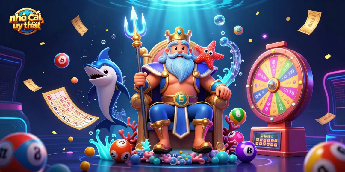 Play at nhà cái uy tín with exciting prizes and colorful lottery elements in a vibrant casino setting.