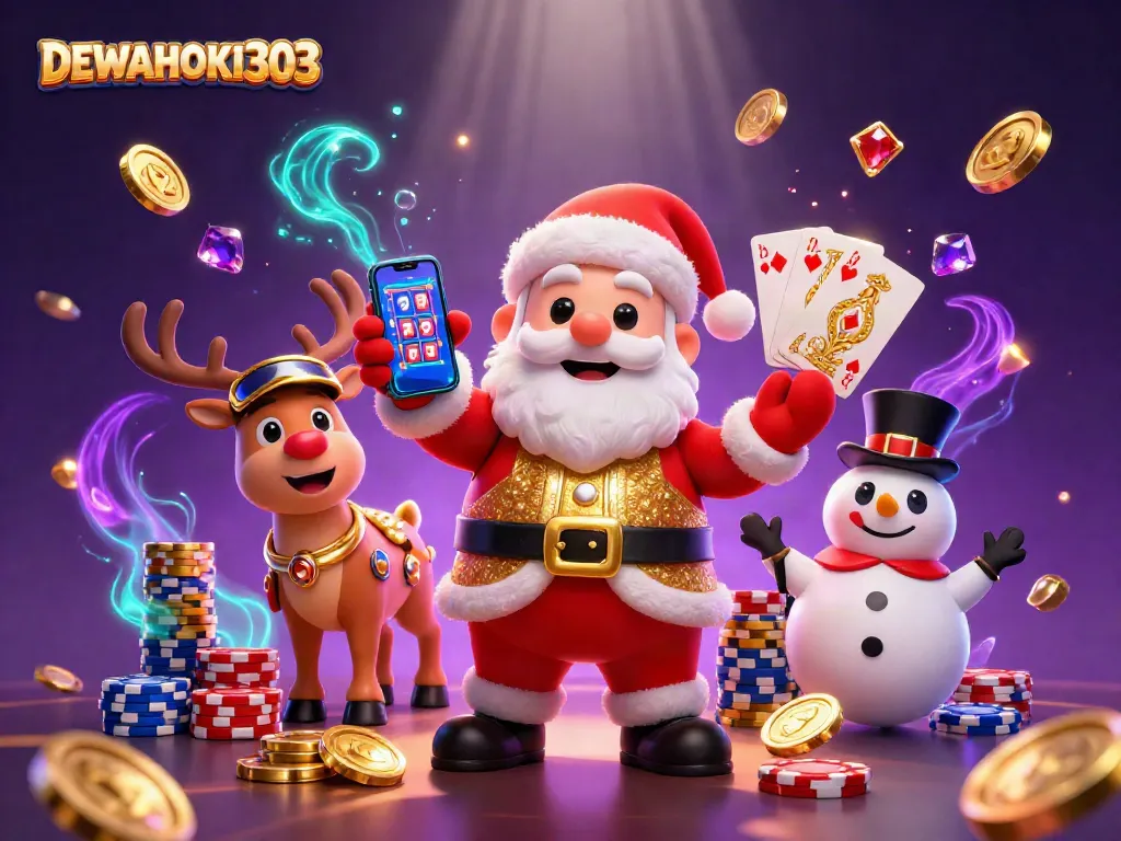 Raih kemenangan di DEWAHOKI303 dengan kasino penuh slot bertema Natal yang spektakuler.