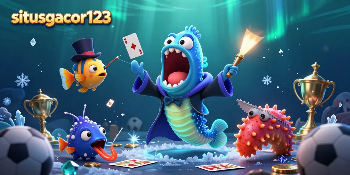 Experience winning strategies with situsgacor123, featuring a vibrant underwater casino scene.
