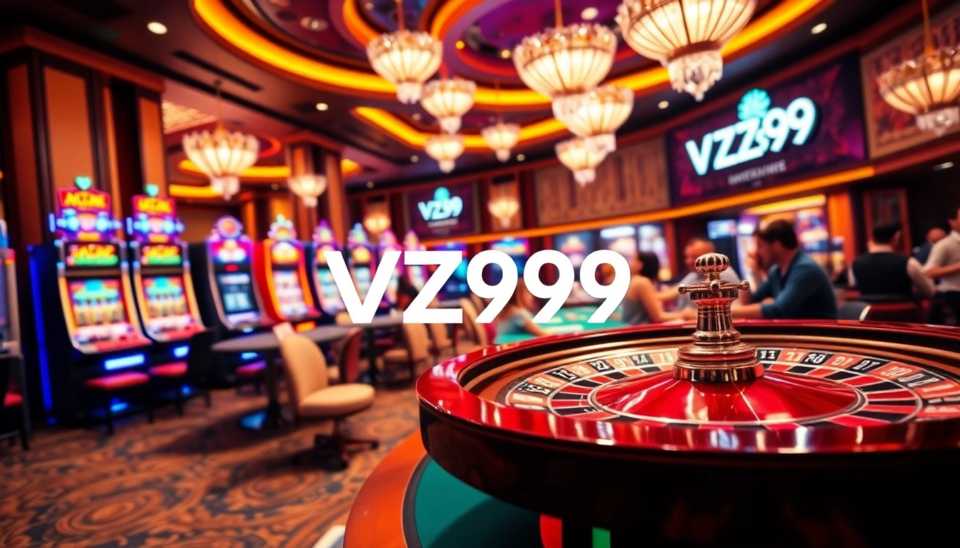 Experience thrilling gameplay at VZ99 with vibrant casino visuals and engaging gaming elements.